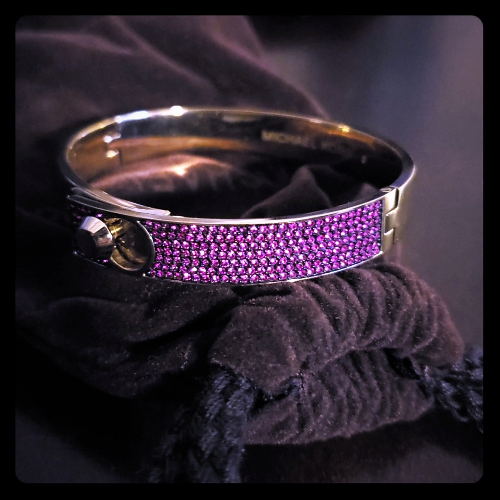 Michale Kors pink pave bangle